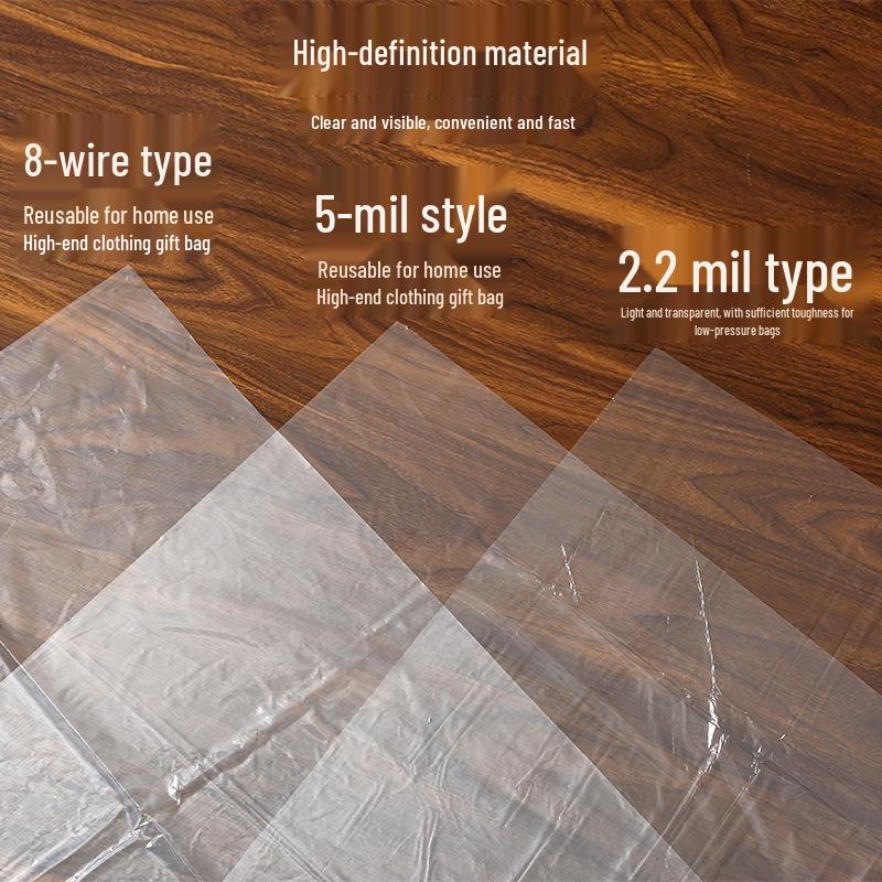 Transparent Hanging Clothes Dust Cover - Large Disposable Garment Bag for Home Storage