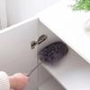 Infällbar Dammvippa Rostfritt Stål Långt Handtag Dammborste Bil Hushålls Rengöringsverktyg Mikrofiber Damm Kycklingfjäder