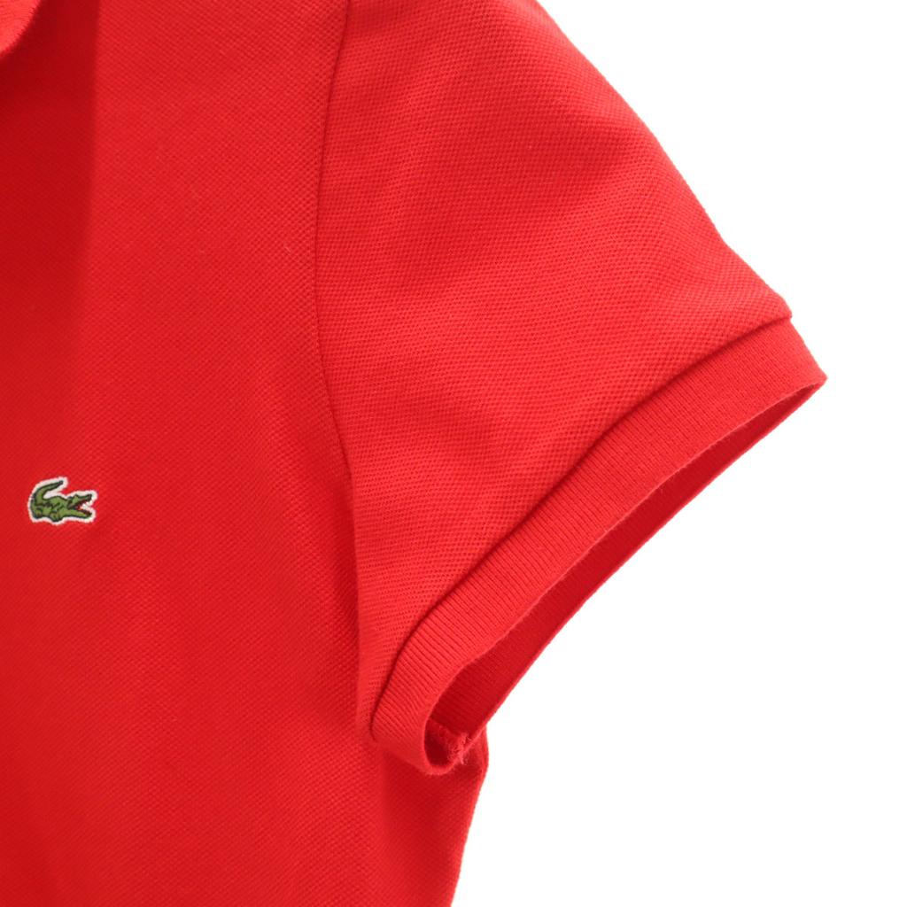 LACOSTE Short sleeve Polo shirt 36 Red Women Used