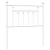Vidaxl Metalowe Wezgłowie, Białe, 80 Cm