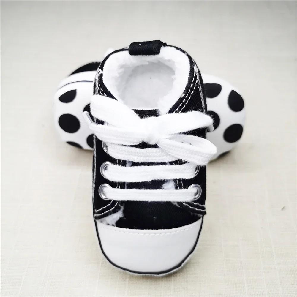 Sneakers classiche in tela per bambini Stampa per neonati Star Sports Neonati maschi Scarpe per primi camminatori Scarpe da bambino antiscivolo per neonati