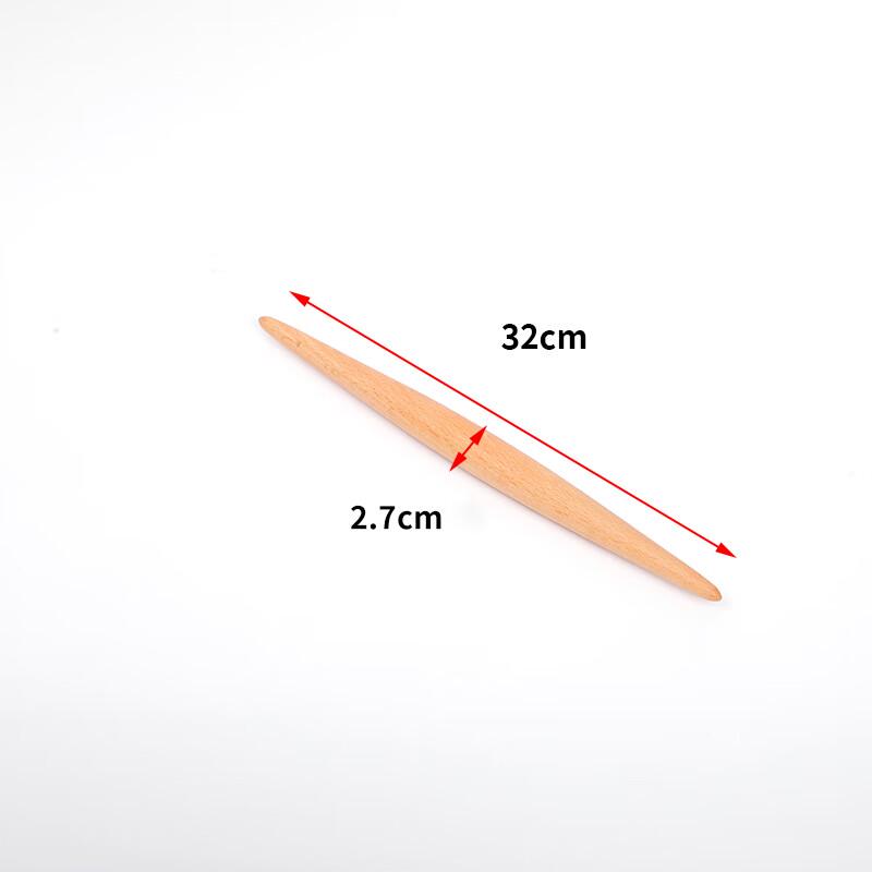 

Zhao Ran Small Beechwood Pointed Rolling Pin