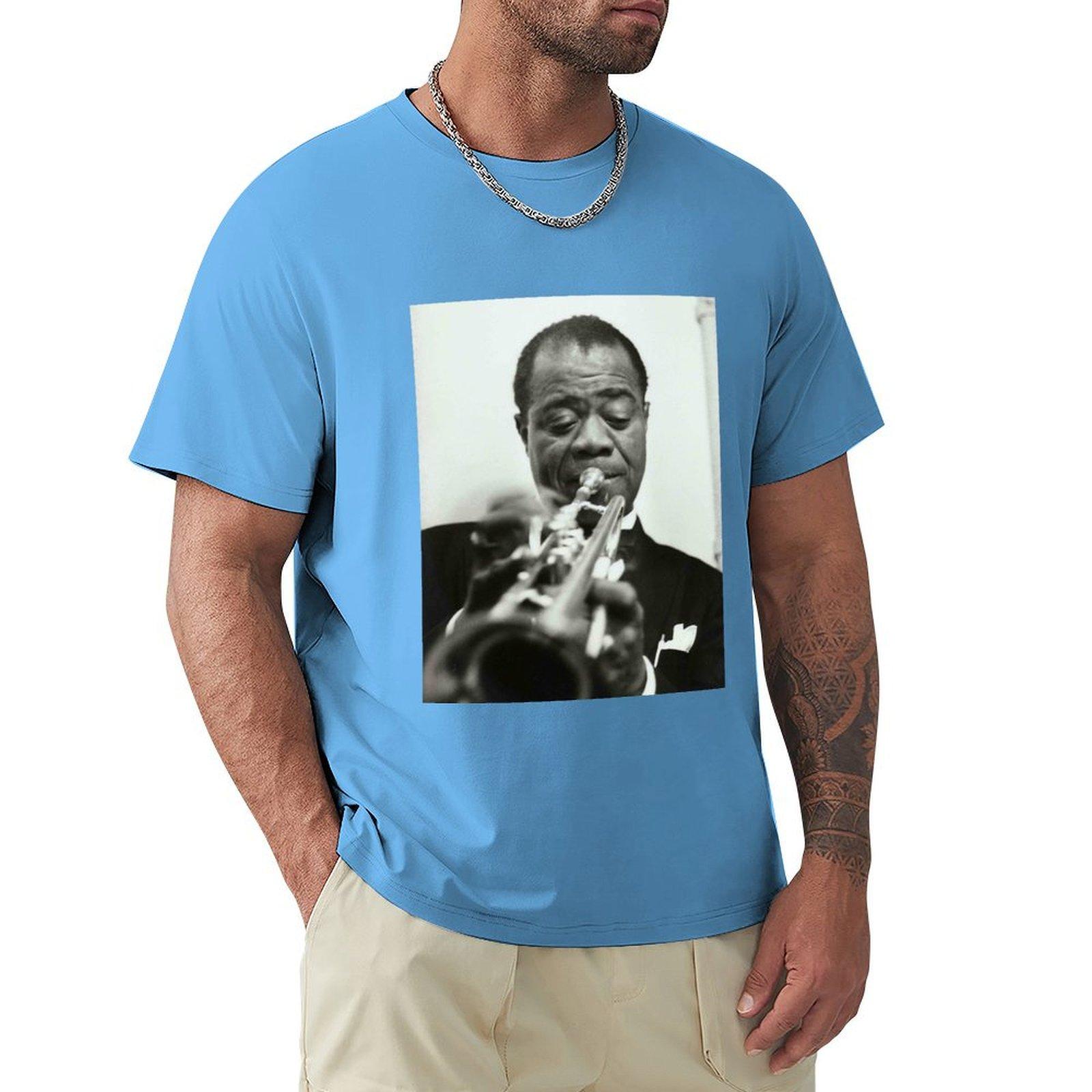 Remembering Louis T-Shirt summer top plain t shirts for men cotton S