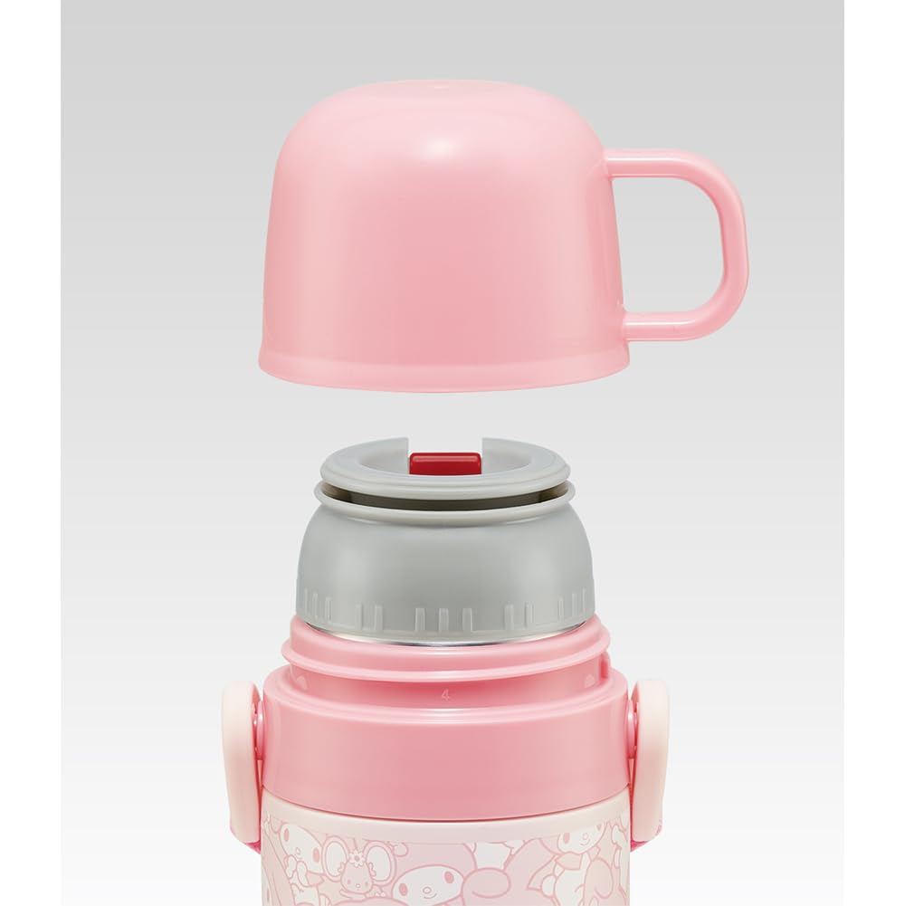 Skater Stainless Steel Water 420ml or 350ml Featuring My Melody and Lightweight and It Keeps Drinks Hot and A Cute Sports Bottle for Kids and Product