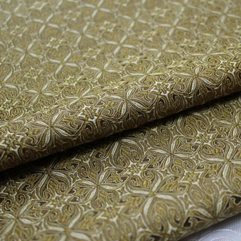 75x50cm Jacquard Brocade Fabric Chinese Dress Damask Costume Cloth Faux Silk Trim Cheongsam Children Clothes Material Diy New