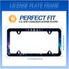 Moon License Plate Frame Starry Sky Moon Phases License Plate Stainless Steel Car Accessory Personalize Funny License Plate Holes Screws Decorative