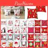 Festive Santa Claus Christmas Cushion Cover With Super Soft Peach Skin Velvet For Home Decor