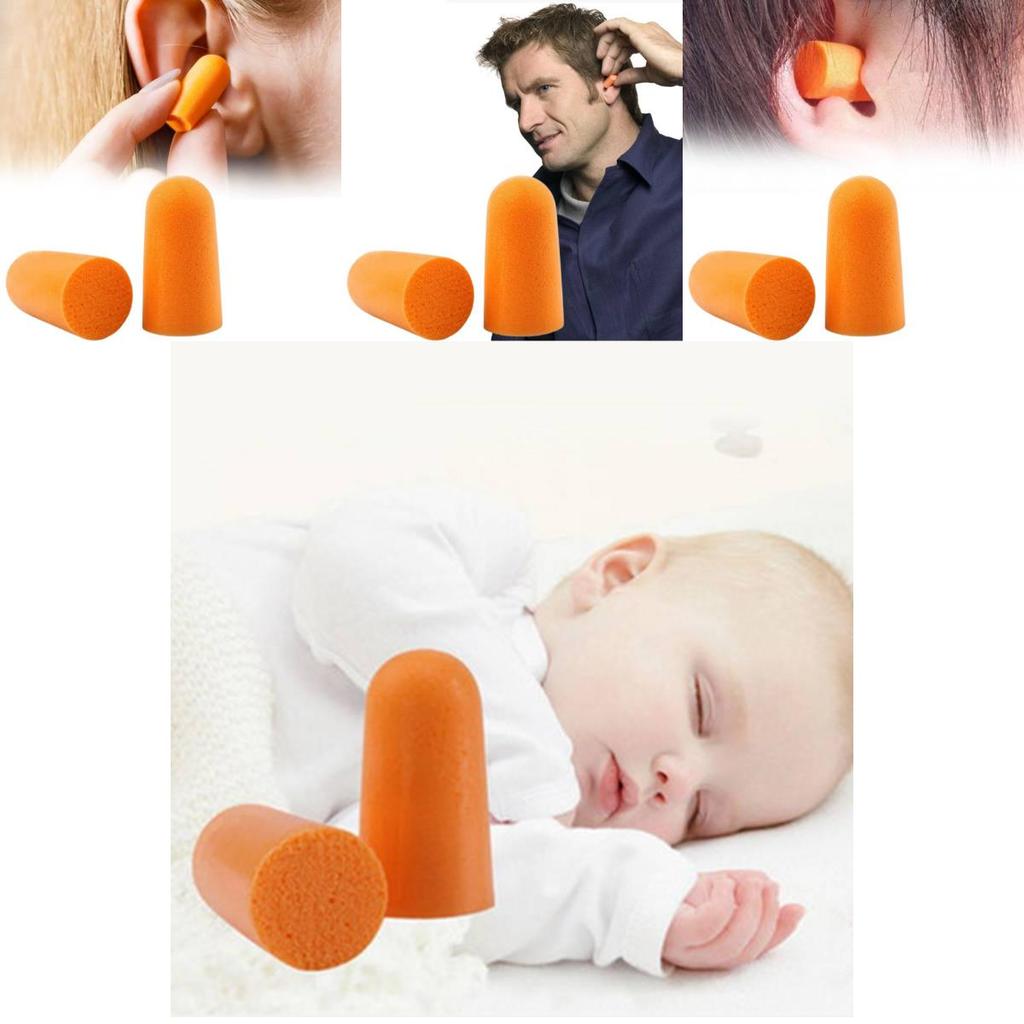 Comfortable 3m1100 Bullet-shaped Earplugs For Noise Reduction And Sleep Protection