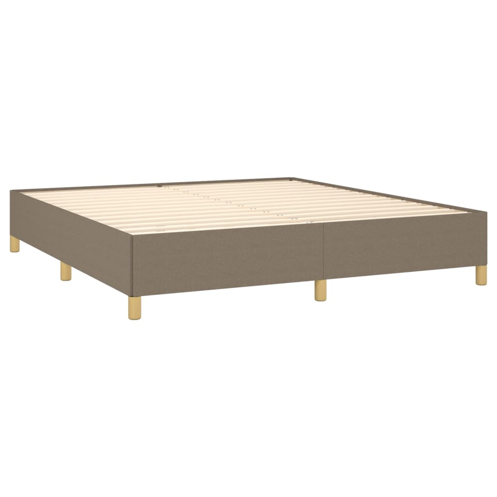 Vidaxl Bed Frame Without Mattress, Taupe, 160X200 Cm, Upholstered