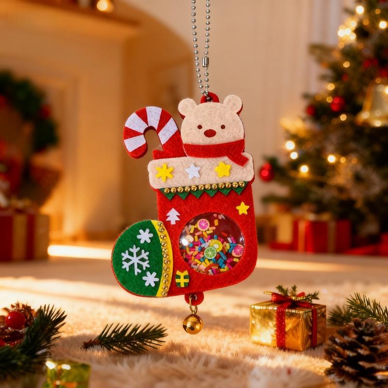 Christmas Small Gift Handmade Diy Pendant, Children'S Creative Toy Making Materials, Kindergarten Christmas Tree Decoration