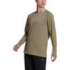 Adidas Parley Crew Sweatshirt Solid Color Brand Logo Sports Casual Loose Round Neck Sweatshirt Women sweatshirt Dark-Brown HG6632