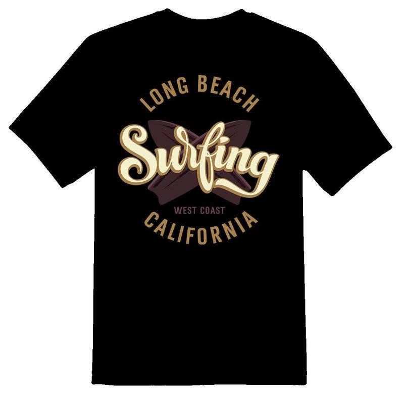 Long beach surfing Tee Shirt 160