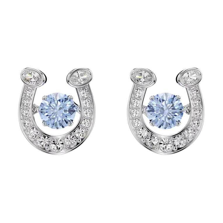 

Swarovski Symbolica 2026 Year Of The Horse Collection Horseshoe Shaped Cubic Zirconia Stud Earrings Unisex earrings Blue 5746563 Box (Random Color)