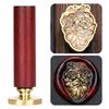 Halloween Seal Cylindrical Red Handle (handle + Brass Seal Head) Fire Lacquer Seal Set Handle Copper Head