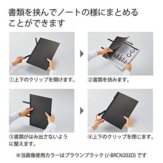 KOKUYO Clip Note BIZRACK A4 Olive Green No-BRCN202DG