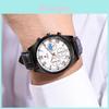 Fashionable Multi-function Non-mechanical Men's Watch With Waterproof Leather Strap