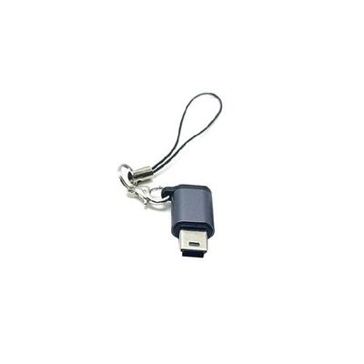 Konvertierungsadapter Typ-C auf Mini-USB mit Anti-Verlust-Kordel 480 Mbit/s Datenübertragung