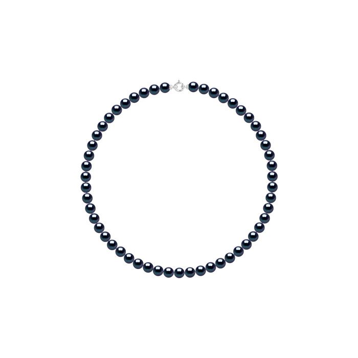 Collier - PEARLS & COLORS - Pearls & Colors - Perle d'eau douce 8-9 mm - Or blanc 18 ct - Longueur 45 cm