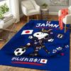 1pc Snoopy Japan World Cup Rug, Office Carpet Indoor Outdoor Entrance Doormat, Non-Slip Soft And Comfortable, Living Room. Q7140158