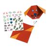 DJECO Origami Dieren met Instructies en Stickers, Ontwikkeling van Vingerbehendigheid, Montessori, Leeftijden 4, 5, 6, 7, Jongens en Meisjes, Kleuterschool en