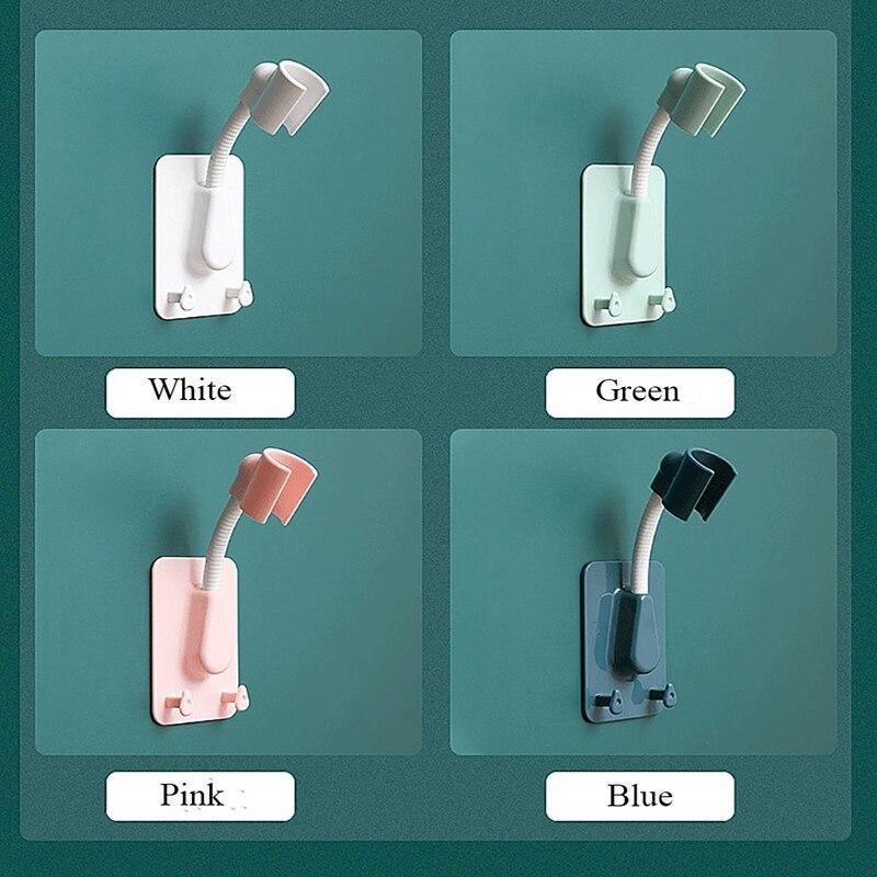 1pc Shower Head Holder Adjustable Self Adhesive Showerhead Bracket Wall Mount Stand Bathroom Accessories