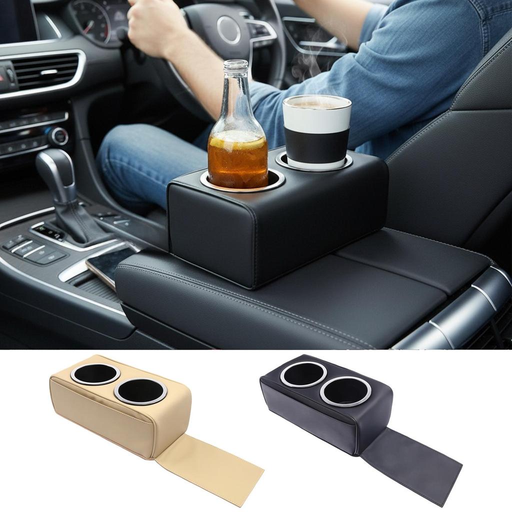 Extra Cup Holder For Car Modern Leather Storage Couch Cup Holder Car Accessories For Cell Phone Snack Remote Water Bottle Truck