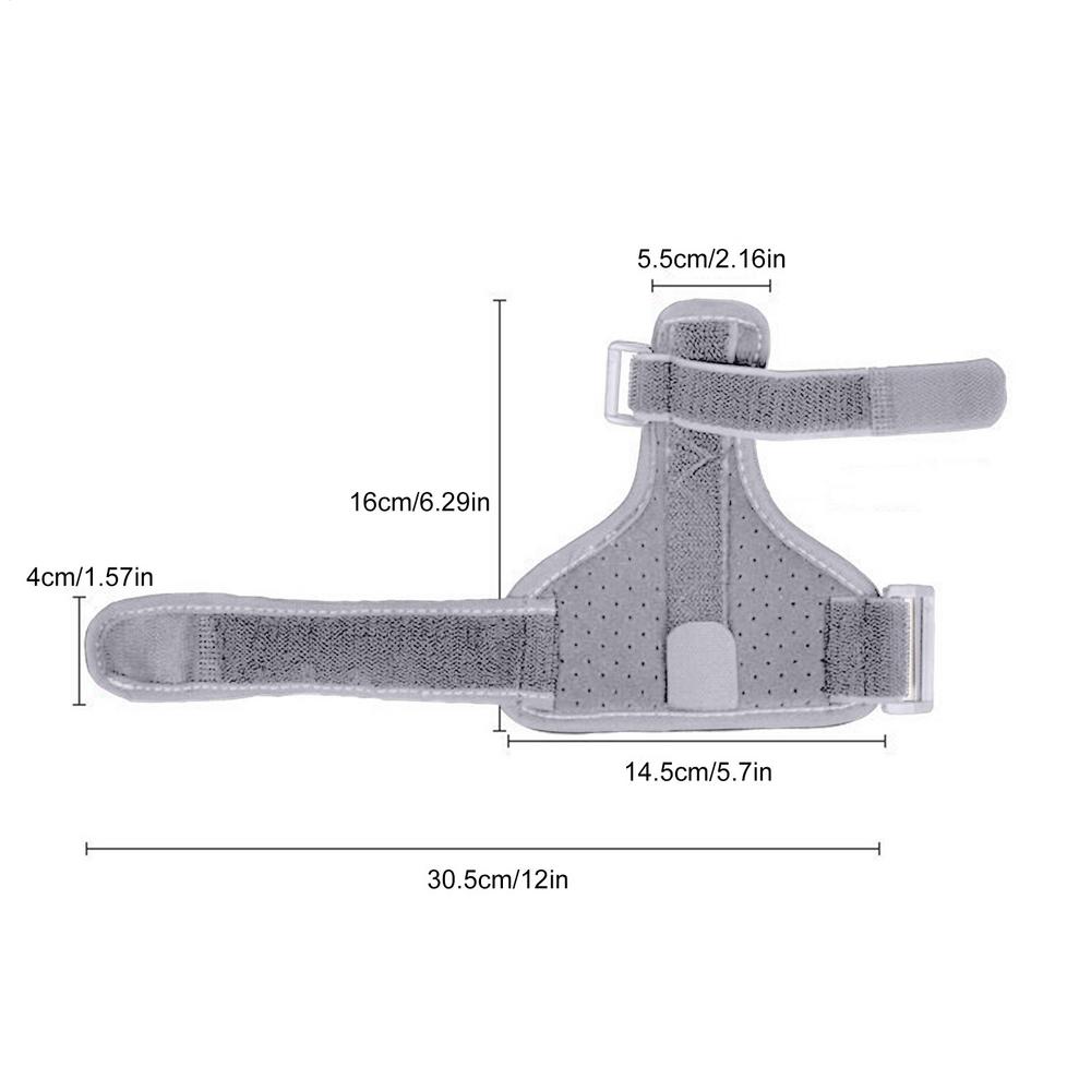 

Thumb Braces Adjustable Thumb Support Ergonomic Sleeve Guard Wrist Wrap Breathable For Broken Sleep Typing Football Bowling сірий колір
