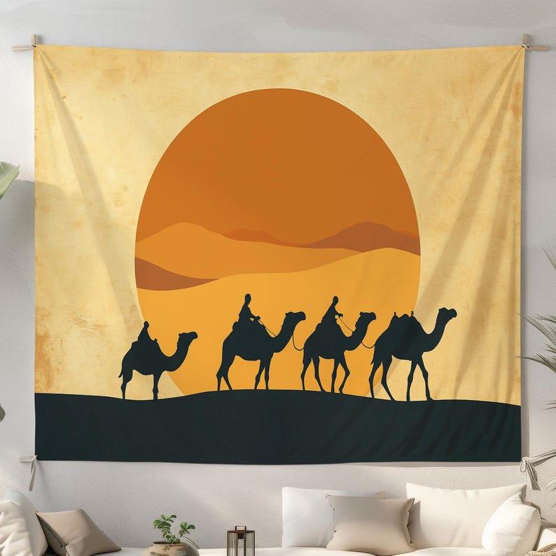 Desert Sunset tapestry 75x100 чёрный