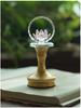 2025 Rechargeable Pink Crystal Lotus LED Buddha Night Lamp