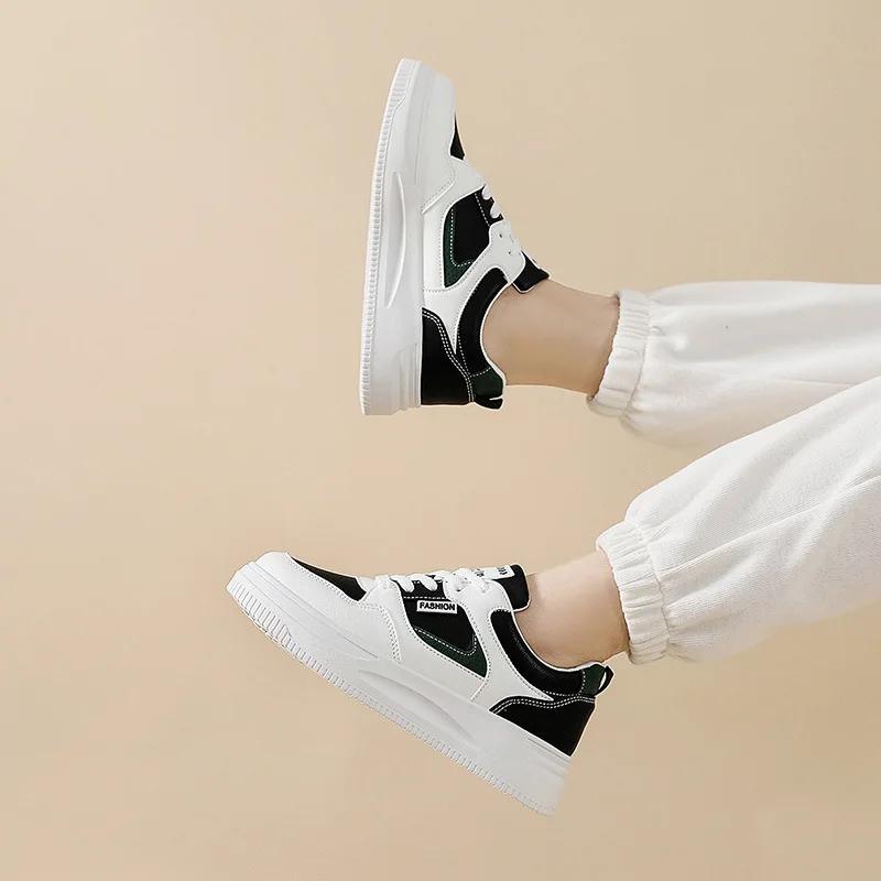 Women Casual Sneakers Spring Summer Comfortable Platform Running Shoes Jogging Student Girl White Board Shoes Flat Shoe