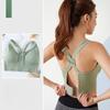 Women'S High-Support Wireless Sports Bra - Comfortable, Breathable, Shockproof with Removable Pads & Crisscross Back Design