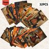 32pcs of Halloween Postcards 3.94x5.7 inches Christmas Cards, Message Cards, Vintage Postcards, Halloween Cards