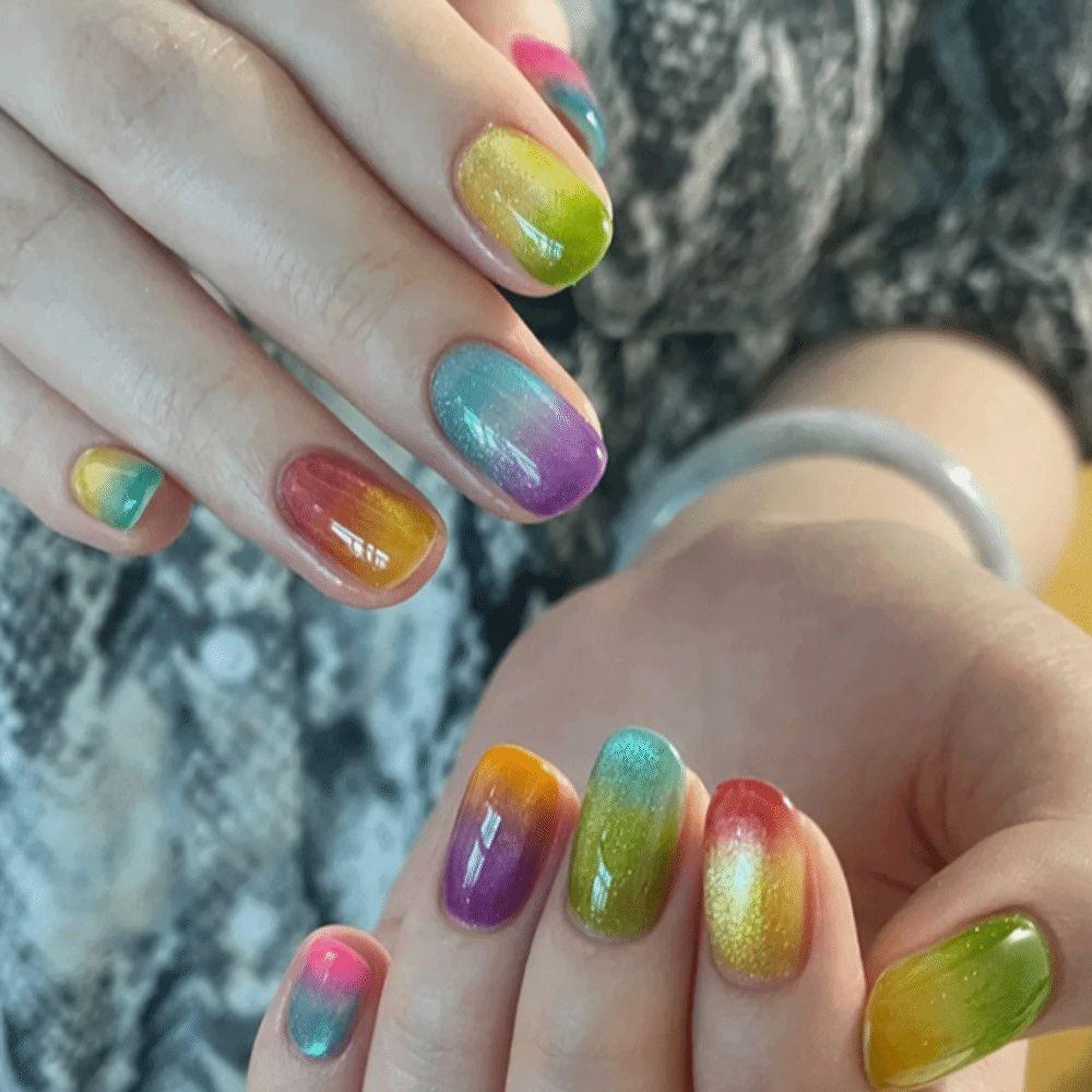 Sponge pentru Nail Art Foarte Saturat Gel cu Pigment Culoare 4/9/12 Culori pentru Unghii DIY Nail Art