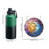 Acrylic Suncatcher Window Hanging Decorative Ornament with Peacock Design Round Shape for Home Office Indoor Outdoor Use