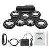 Folding Electric Drum Set Silicone Practice Drums Pad Kit Portable Music Drums
