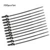 100Pcs Fit For All Cars Mount  Tie Clip Releasable Nylon Tie Wrap Cable Fastening Clips Self-Locking Plastic Zip Tie Fasten
