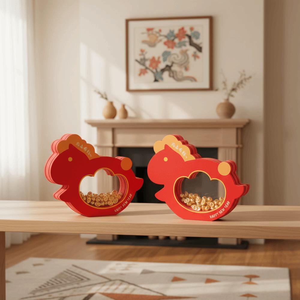 Golden Ingot Year Horse Ornament Chinese Style Horse Shape Ornament New Year Celebration