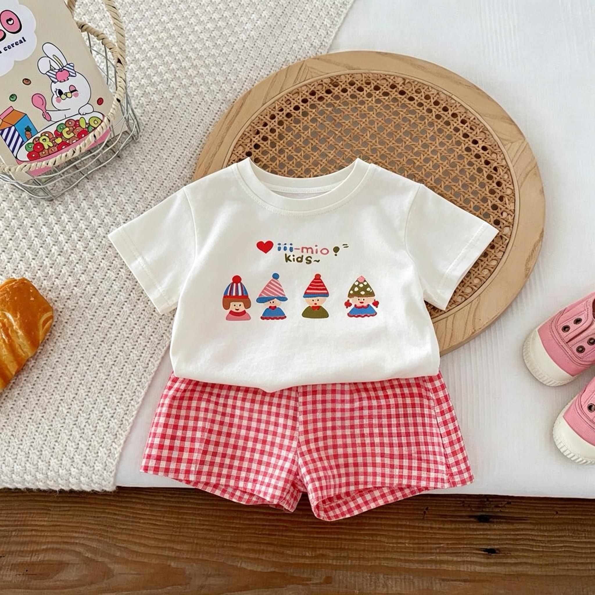 Summer Fashion Short Sleeved Set T-shirt+shorts 2-piece/set Children s Clothing Fashion Casual Children s Sportswear 100