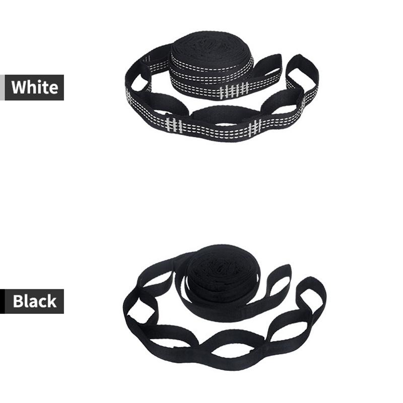 2 Stück Spezielle Verstärkte Polyestergurte 5-Ring Hohe Tragfähigkeit Stachelige Hängematten Gurte Für Outdoor Camping Hängematten Gurte
