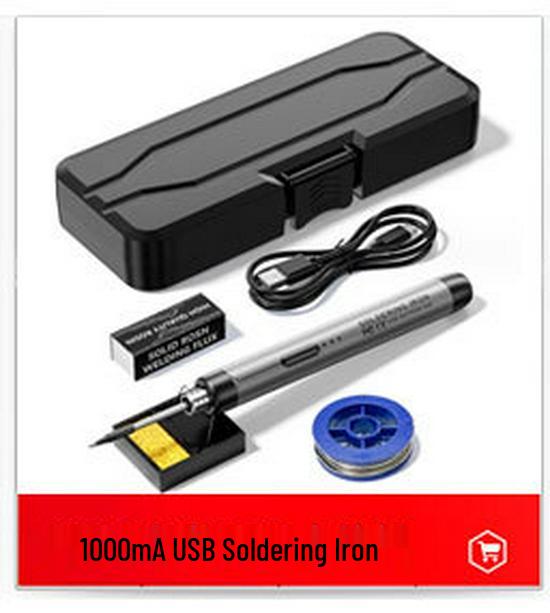 USB Rechargeable 800mAh Electric Soldering Iron with C210 Tip - Quick Heating Tool Set