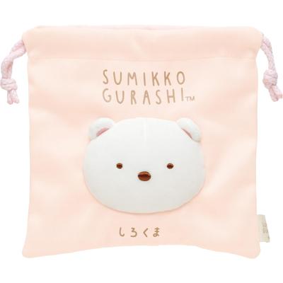 Sumikko Gurashi Eisbär Gesicht Kordelzugbeutel CA50601 San-X