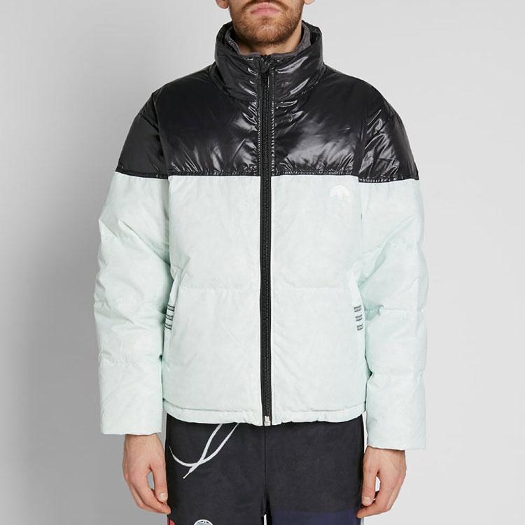 Adidas Originals X Alexander Wang Transparent Tear-Resistant Colorblock Down Jacket Men Outerwear Mint-Green DT9504