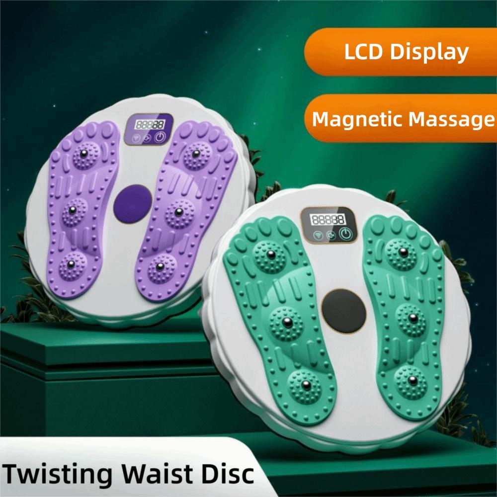 Electronic LCD Display Ab Twist Board Foot Massage Fitness Slim Machine  Weight Loss Training