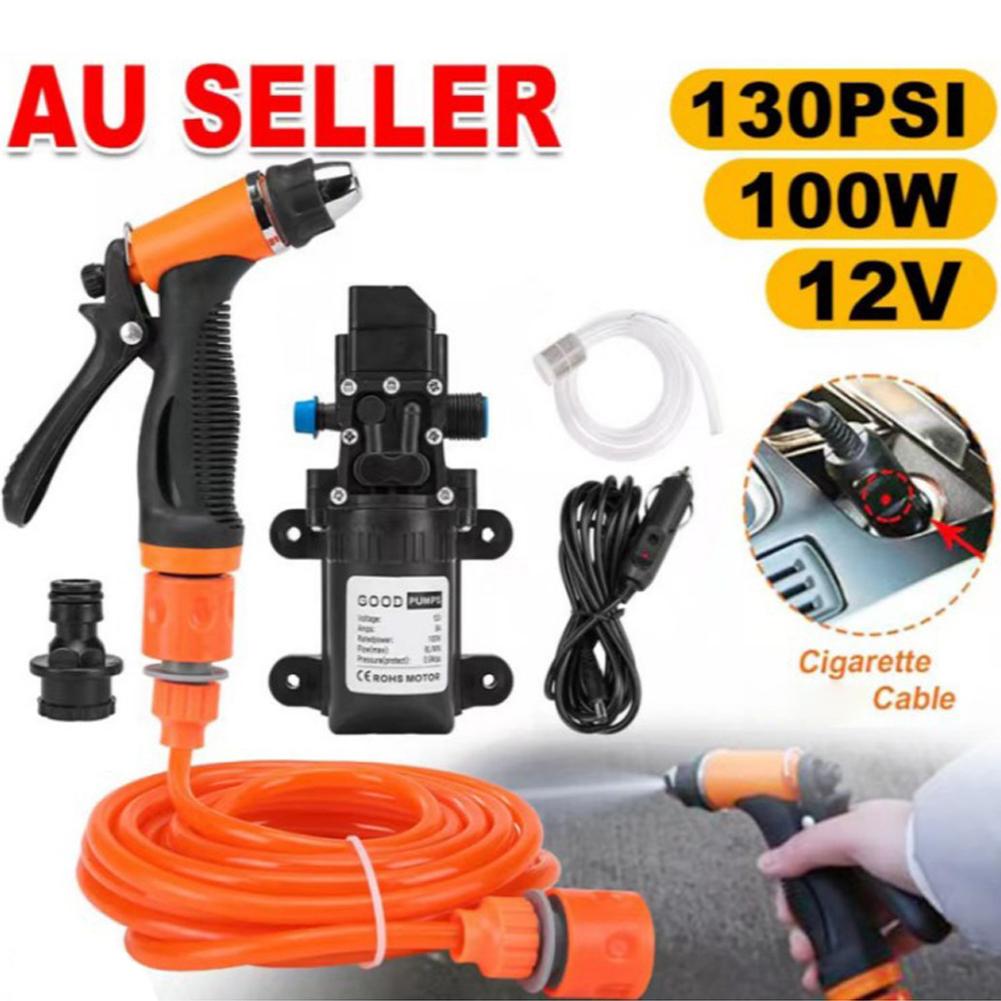 12V High-pressure Water Gun Electric Portable Electric Car Washing Pump With 6M Hose For RV Marine Cleaning tools Z4E4