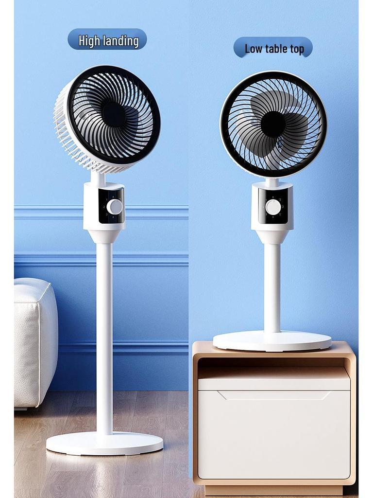 Silent Dual-Use Electric Fan for Home - Table & Floor Model