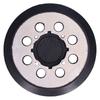 5in Polisher Backing Plate 8‑Hole Black Aluminum Alloy for Electric Sander Finishing Buffing