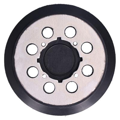 5in Polisher Backing Plate 8‑Hole Black Aluminum Alloy for Electric Sander Finishing Buffing