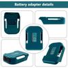 Charger Adapter For Makita For Dewalt For Milwaukee 18V 20V Li-ion With USB Type-C Battery Holder Fast Charging