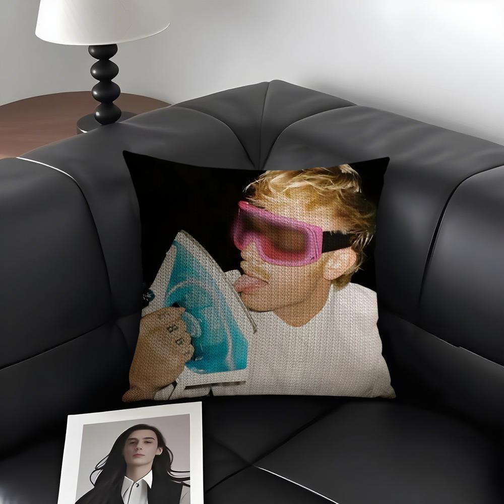JJoost KleinN Rapper Cushion Cover Natural Linen Organic Fabric DoubleSided Printing Sofa Home Decor Gift Pillow Case
