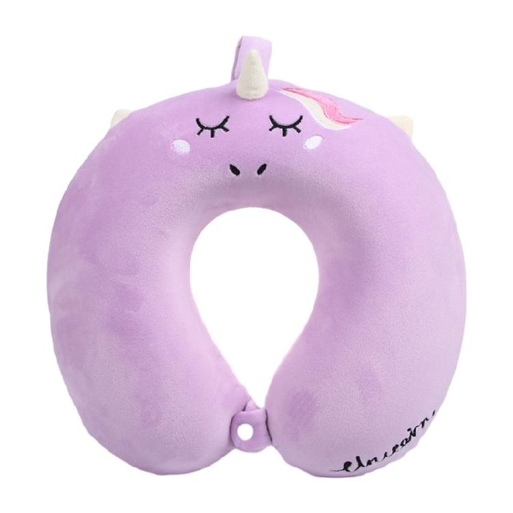 Cuscino da Viaggio a Forma di U Cuscino in Memory Foam Animale Peluche Poggiatesta Supporto per il Collo